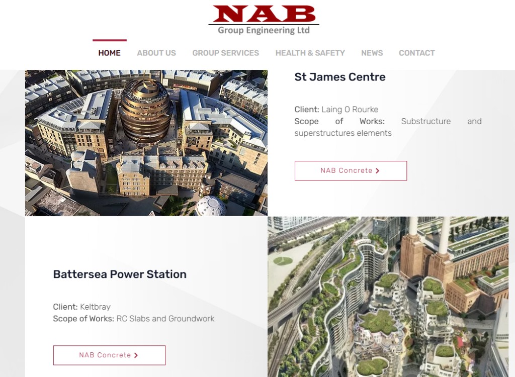 NAB Group Engineering — website